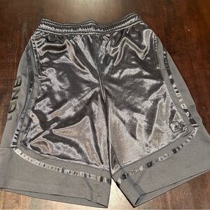 AND1 Shiny Black Athletic Shorts